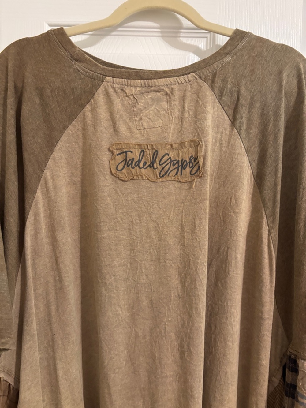 Boho Patchwork Brown Women’s top:dress/tunic - Picture 5 of 6